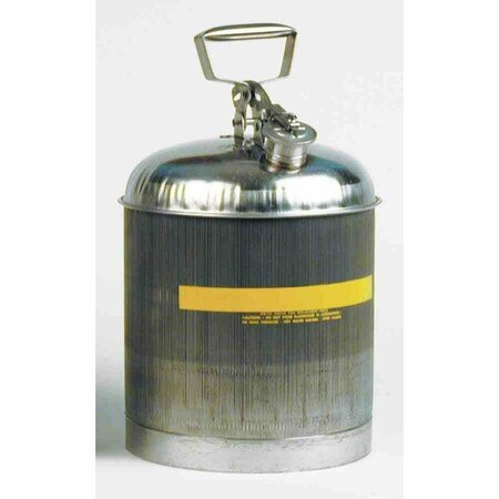 EAGLE SAFETY CANS, Stainless Steel w/Teflon Cap Gasket, CAPACITY: 5 Gal. 1315